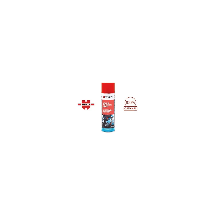 Würth 500ML Köpük Araç İçi Temizleme Spreyi Silikon İçermeyen Etkili Temizlik Ürünü