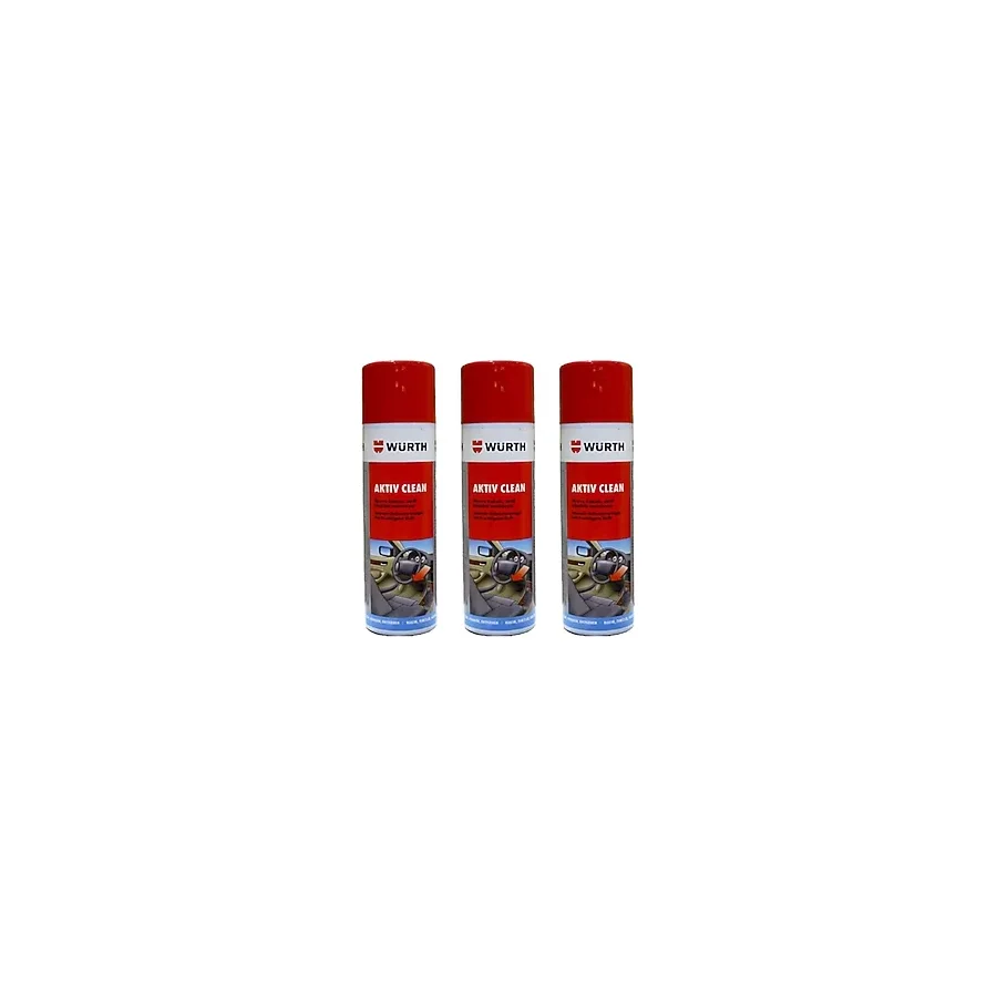 Würth Aktiv Clean 500 ml 3 Adet Araç İçi Temizleme Köpüğü