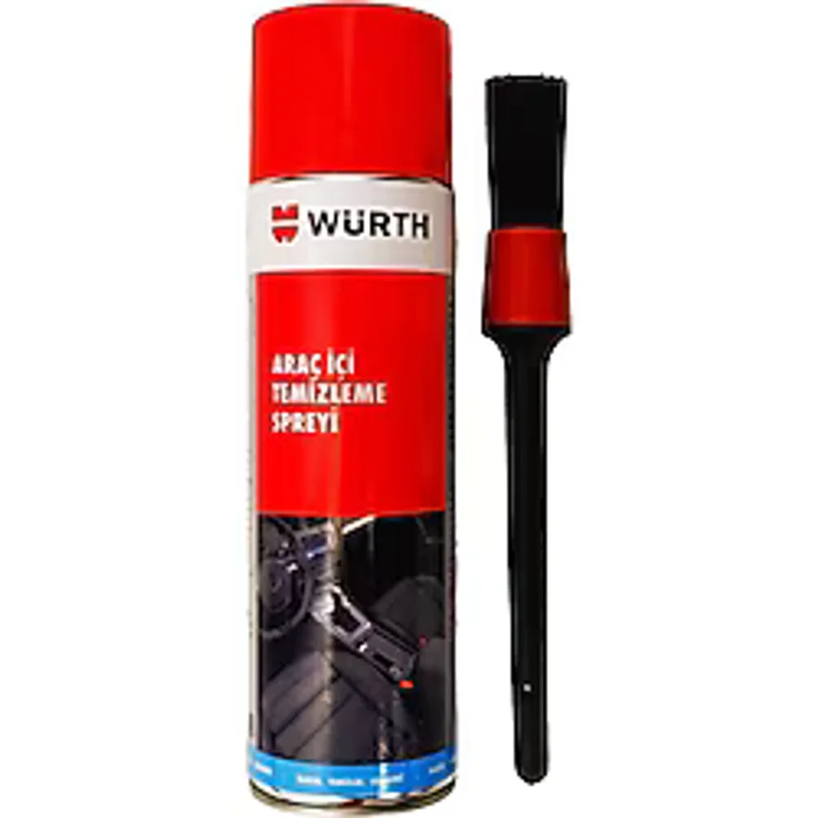 Würth Araç Içi Temizleme Köpüğü 500 ml Ve Detay Temizlik Fırçası