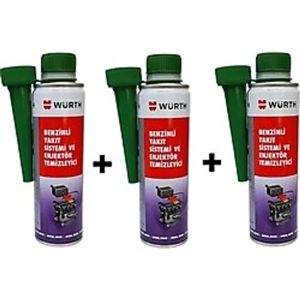 Würth Benzin Enjektör Temizleyici 300 Ml. 3 Adet