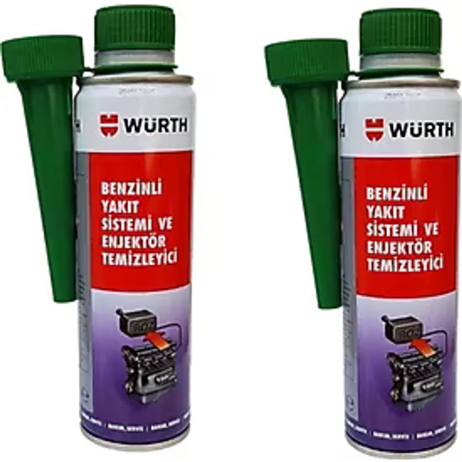 Würth Benzinli Yakıt Sistemi Ve Enjektör Temizleyici 300 ml (2 ADET)