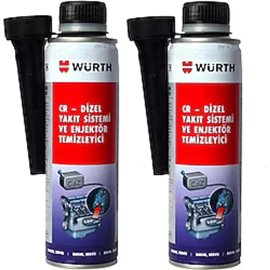 Würth Dizel Enjektör Temizleyici 300 ml - Common Rail Uyumlu, Yakıt Tasarrufu ve Motor Koruma Sağlar