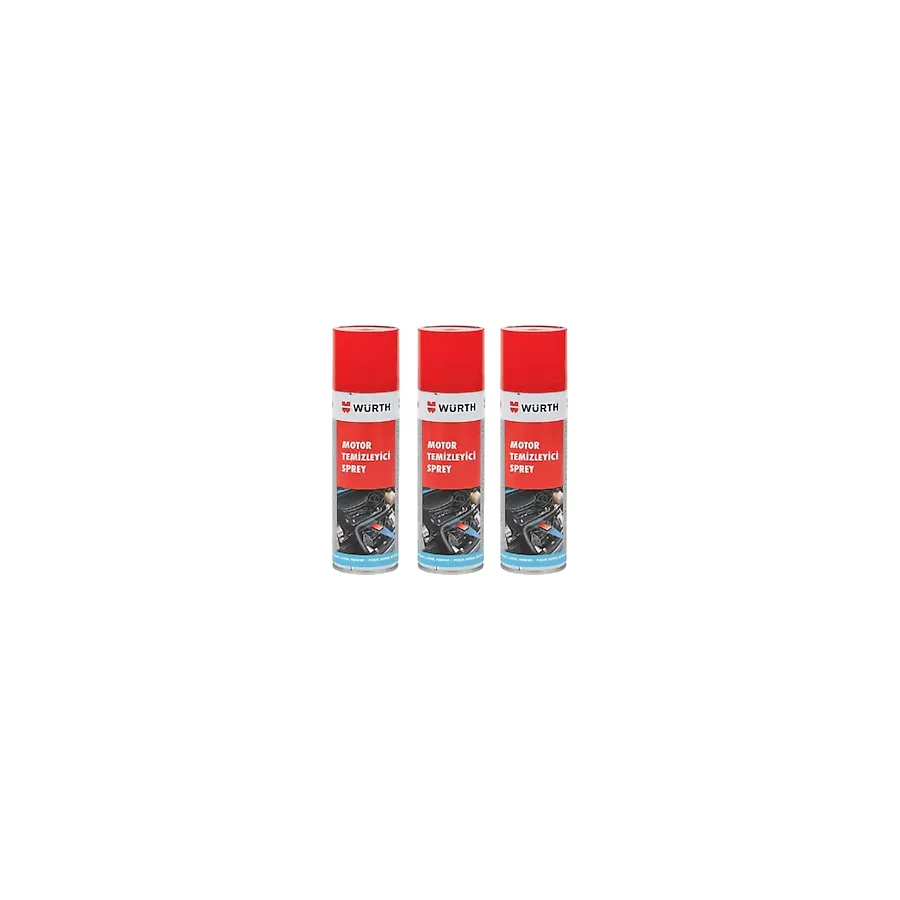 Würth Motor Temizleyici Sprey 3 x 500 ML
