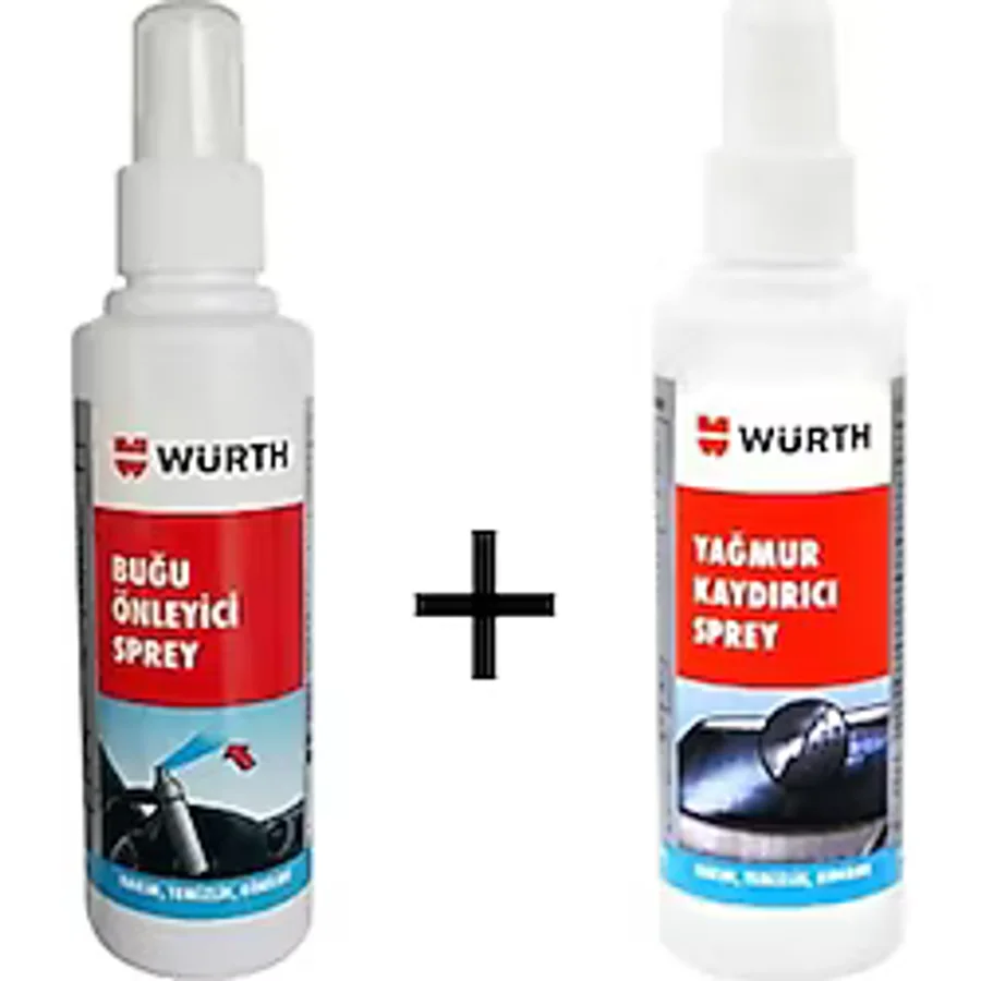 Würth Yağmur Su Kaydırıcı Itici + Buğu Önleyici Sprey Set