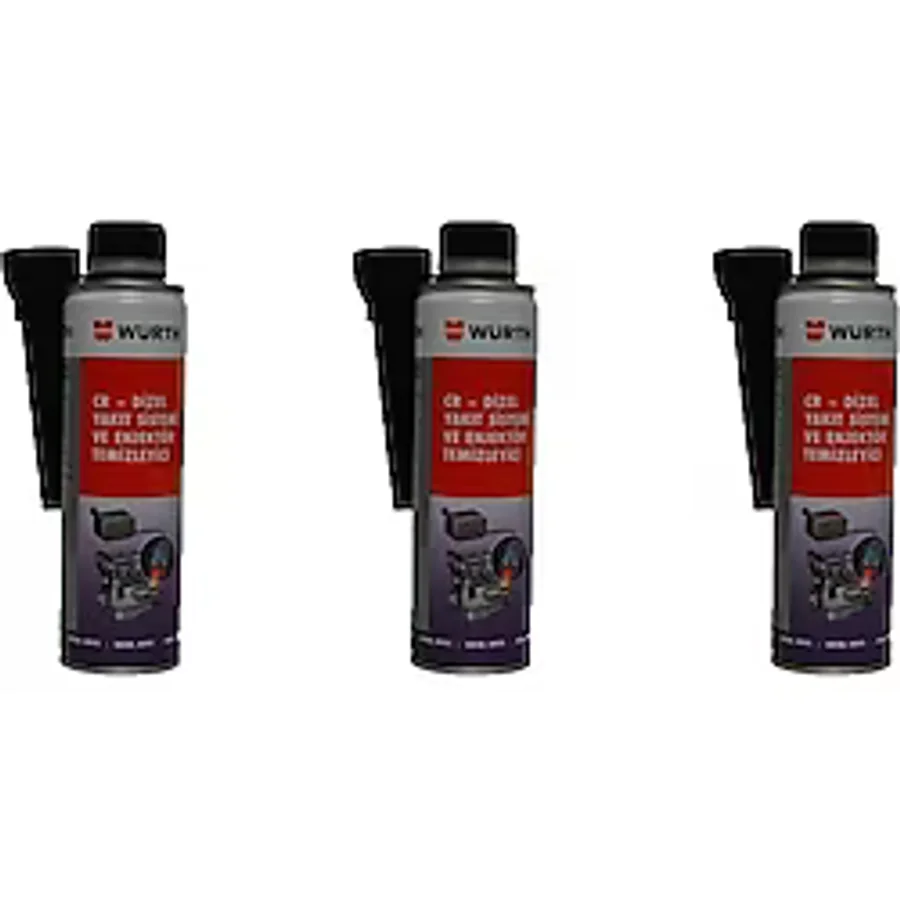 Würth Yüksek Performanslı Dizel Enjektör Temizleyici Yakıt Katkısı (3 x 300 ml)