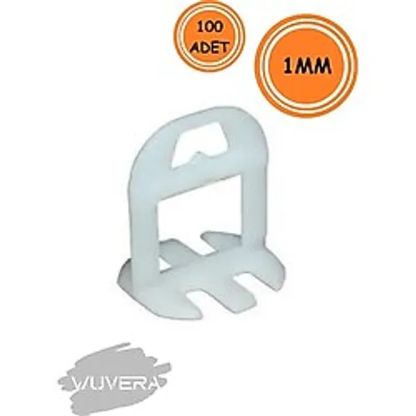 Wuvera Fayans Seramik Seviye Tespit Derz Derz Artısı Tutucu Klips 1 Mm (100adet)
