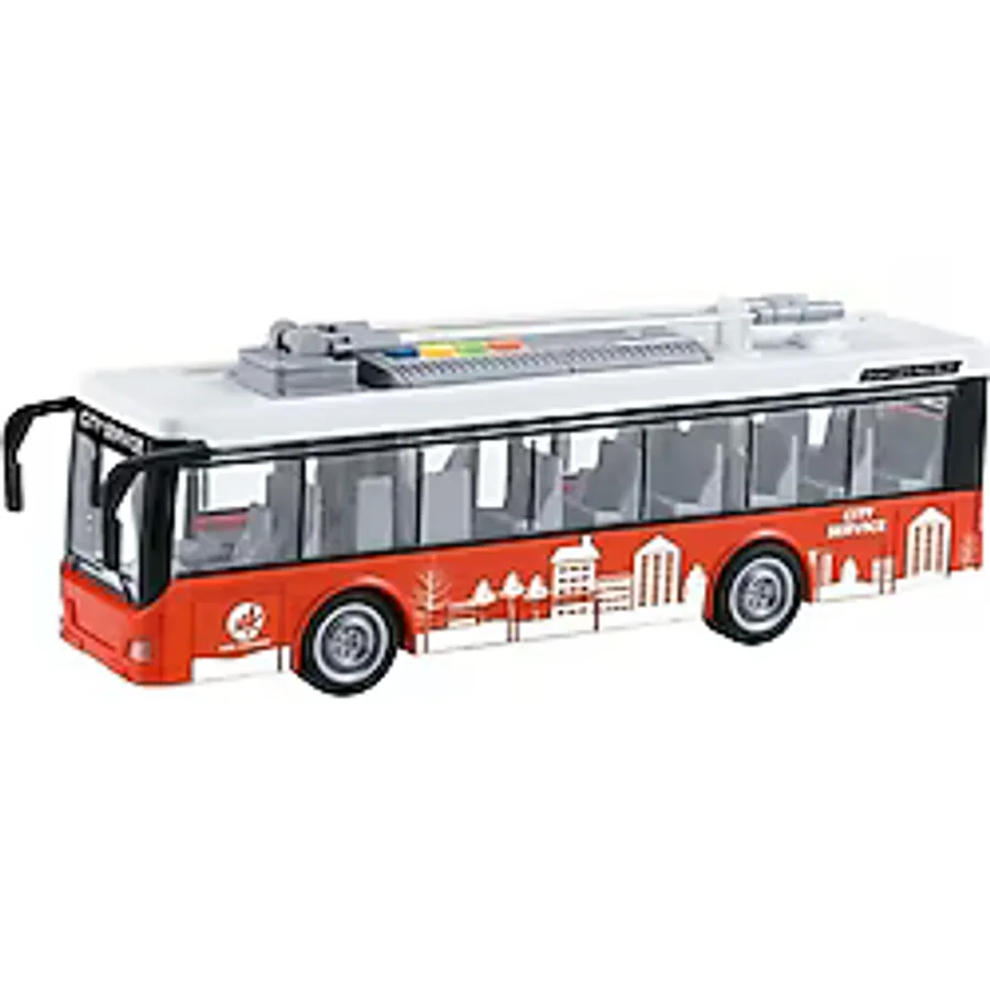 Wy911a-B Sesli Ve Isikli Elektrikli Otobus Troleybus 1:16 -Vardem