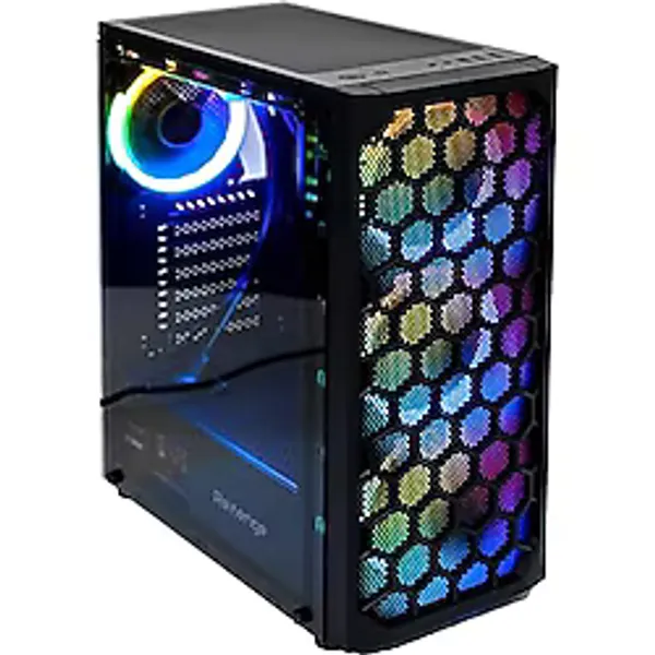X-Drive 4 Adet Rgb Fanlı Mesh Panel Şeffaf Temperli Cam Gaming Oyuncu Bilgisayar Kasası (0, Watt)
