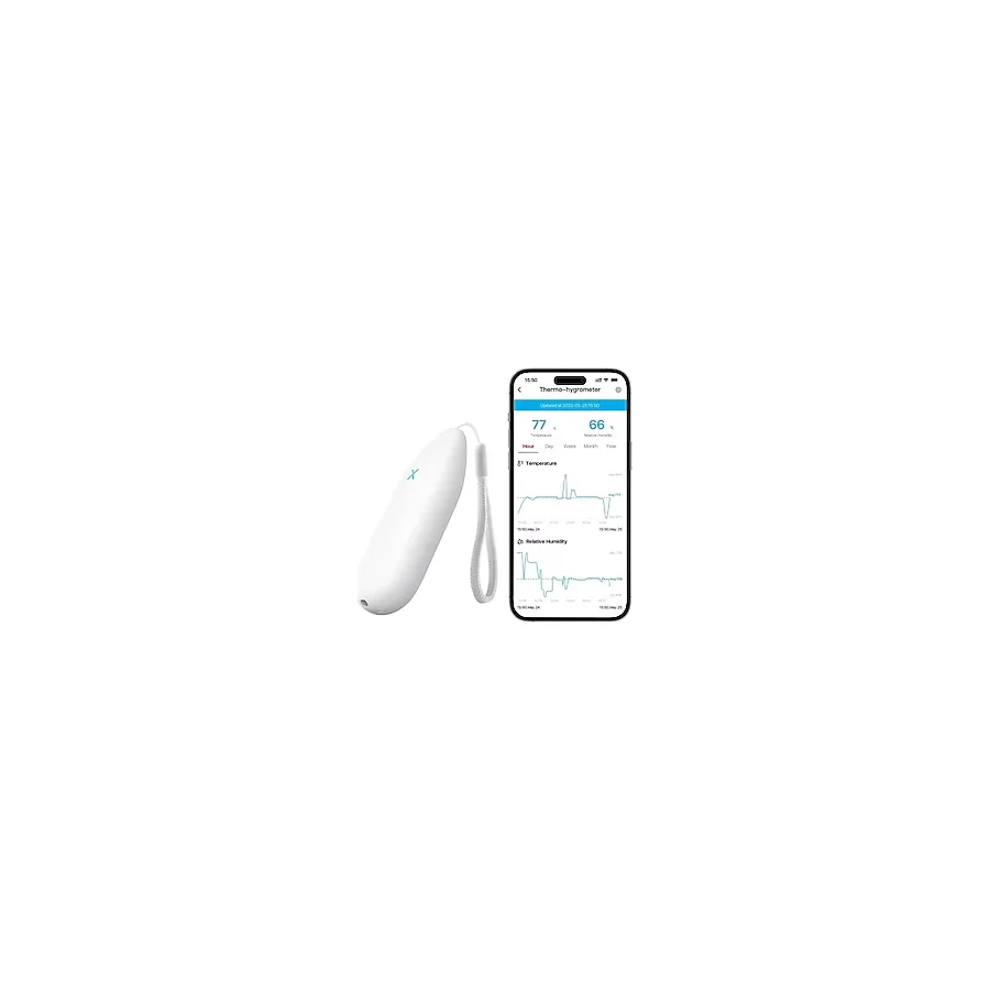 X-Sense Baz İstasyonlu Sth51 Wi-Fi Nem & Isı Ölçer Higrometre Iç Mekan Nemi, Akıllı Termometre Nem Ölçer