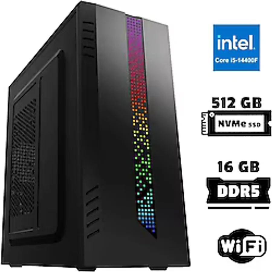 Xaser XSR942 I5 14400F 16GB DDR5 Ram 512GB M.2 Nvme SSD 2gb GT610 Masaüstü Ofis Bilgisayarı