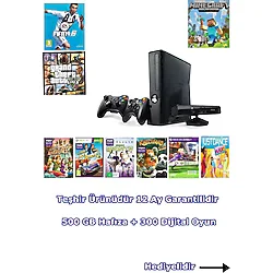 xbox 360 500 Hdd 300 Dijital Oyun 2 Kol Kinect Kamera