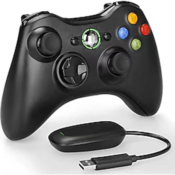 Xbox 360 PC Ps3 Uyumlu Kablosuz Alıcılı Siyah Gamepad Joystıck