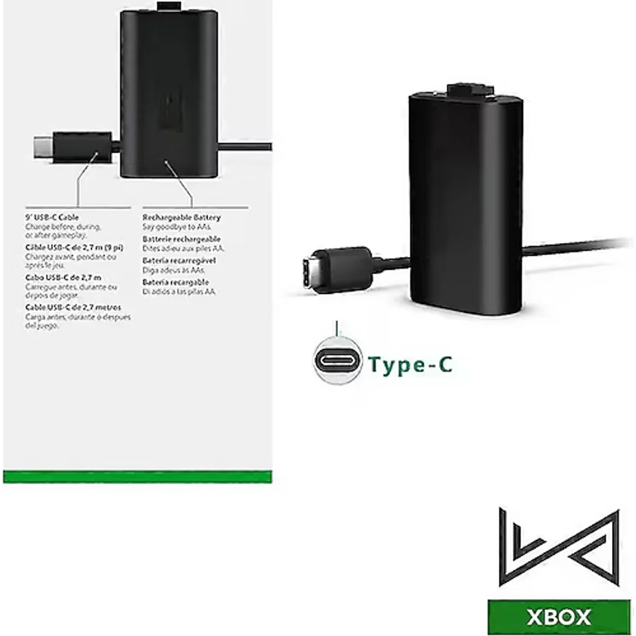 Xbox Series S-x Gamepad Batarya + Şarj Kablolu Set