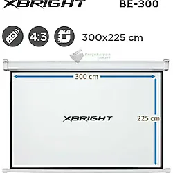Xbright BE-300 300x225 Motorlu Projeksiyon Perdesi