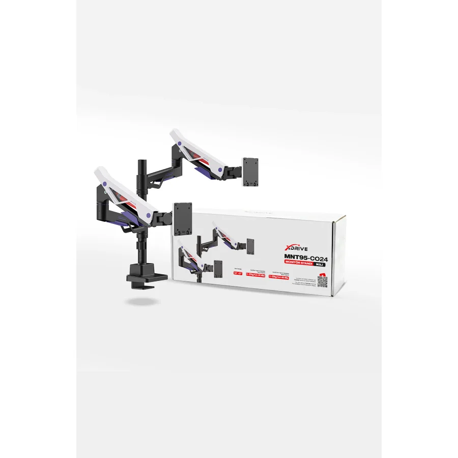 xDrive MNT-95/C024 24-57 inç İki Kollu Monitör Standı