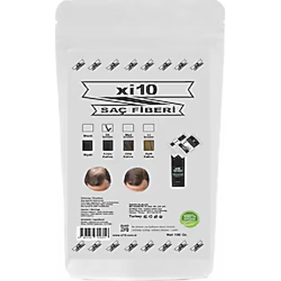 XI10 Koyu Kahve Saç Tozu 200 gr Ekonomik Boy Topik