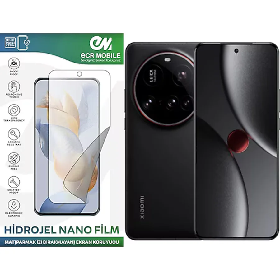 Xiaomi 15 Ultra İle Uyumlu Hidrojel Nano Ekran Koruyucu Film Mat(Tempered Cam Değildir!)