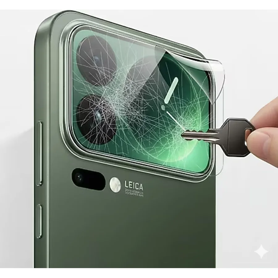 Xiaomi 17 Pro Max Uyumlu Arka Mini Ekran 3 Adet Ekran Koruyucu Nano Jelatin