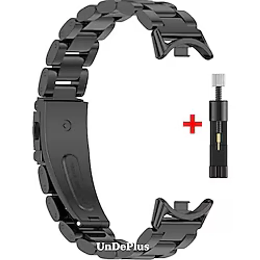 Xiaomi Mi Band 8 / Band 9 Kordon Klipsli Metal Kordon 04 +kısaltma Aparatı