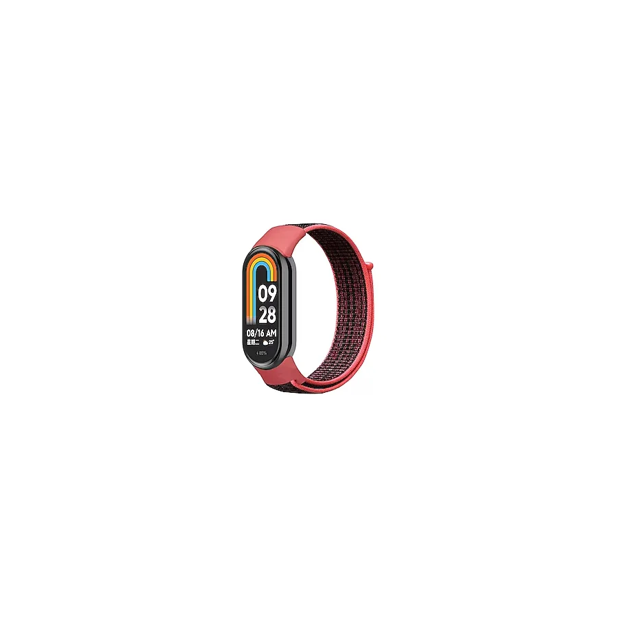 Xiaomi Mi Band 9 İle Uyumlu Hasır Nylon Akıllı Bileklik Kordon - Saat Kordonu