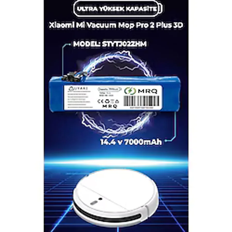 Xiaomi Mi Robot Vacuum Mop Pro 2+ 3D 7000mAh Pil Batarya