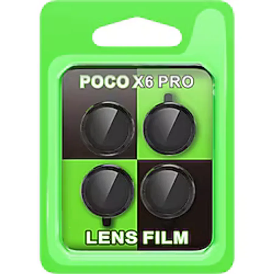 Xiaomi Poco X6 Pro Raze Metal Kamera Lens - Siyah