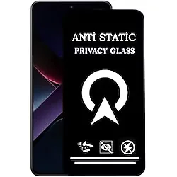 Xiaomi Poco X7 Pro ile Uyumlu Tam Kaplayan Anti Statik Görünmez Safir Ekran Koruyucu Hayalet Cam