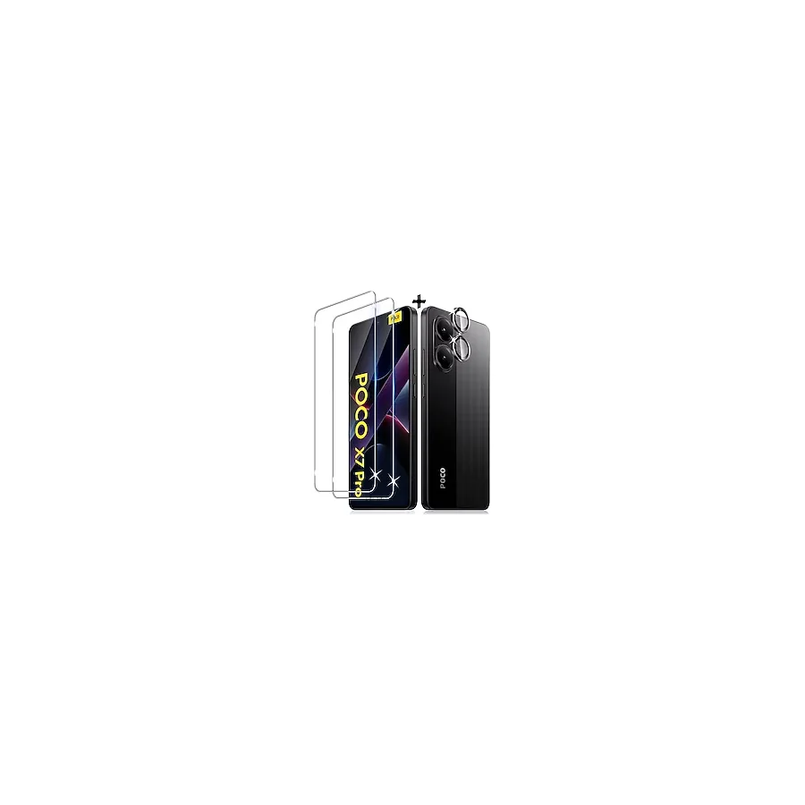 Xiaomi Poco X7 Pro Kamera Lens Koruma Camı+ekran Koruyucu Cam Set