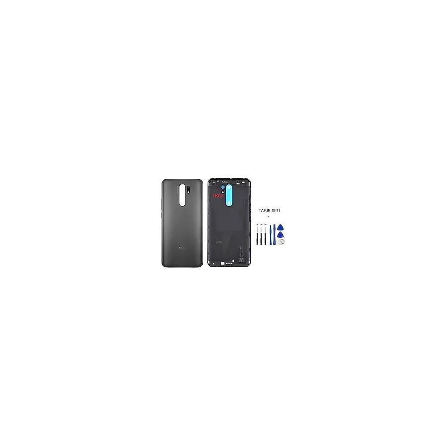 Xiaomi Redmi 9 Full Kasa Arka Kapak Yan Tus Takimi Sıyah - Tamır Setı