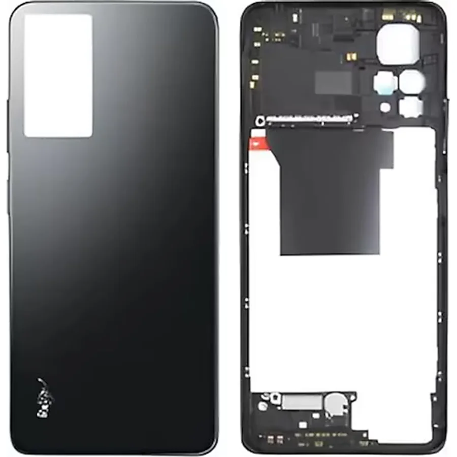 Xiaomi Redmi Note 12 Pro -4G- Full Kasa Arka Kapak Takim Sıyah