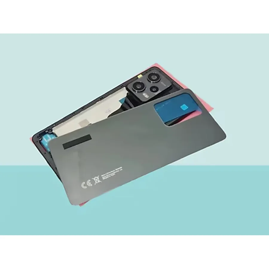 Xiaomi Redmi Note 12 Pro -5g- Full Kasa Arka Kapak Batarya Kapağı - Siyah Çok Renkli