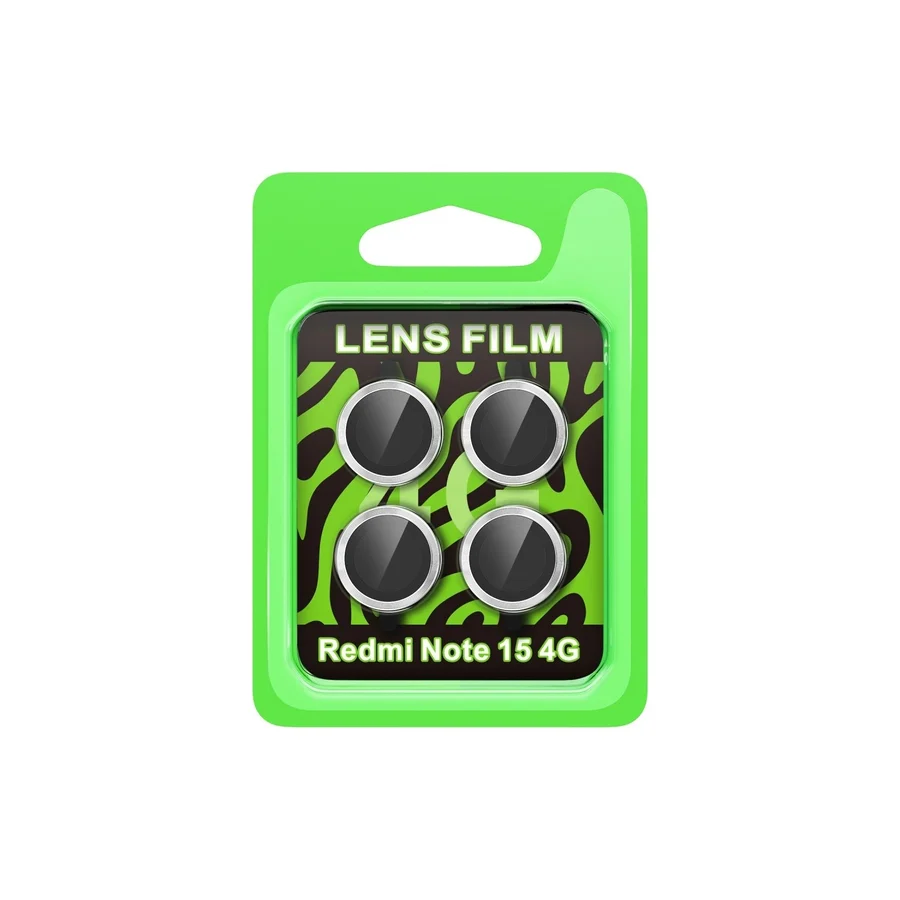 Xiaomi Redmi Note 15 4g Raze Metal Kamera Lens - Gümüş