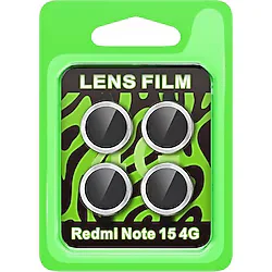 Xiaomi Redmi Note 15 4g Raze Metal Kamera Lens - Gümüş