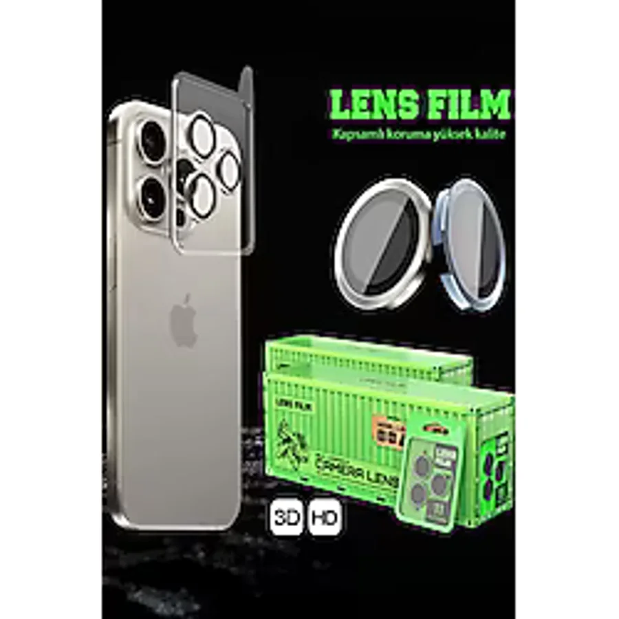Xiaomi Redmi Note 15 Pro 5g Raze Metal Kamera Lens - Siyah