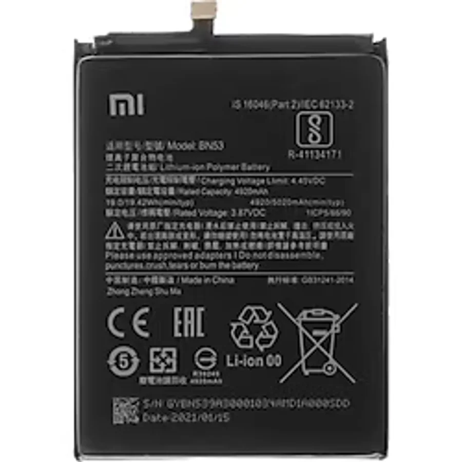 Xiaomi Redmi Note 9 Pro Batarya Pili
