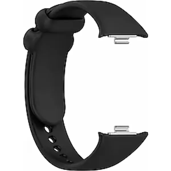 Xiaomi Redmi Watch 4 İle Uyumlu Silikon Saat Kordonu, Ayarlanabilir Yedek Akıllı Bileklik Kayışı, Spor Ve Günlük Kullanım Hsn-01 Siyah