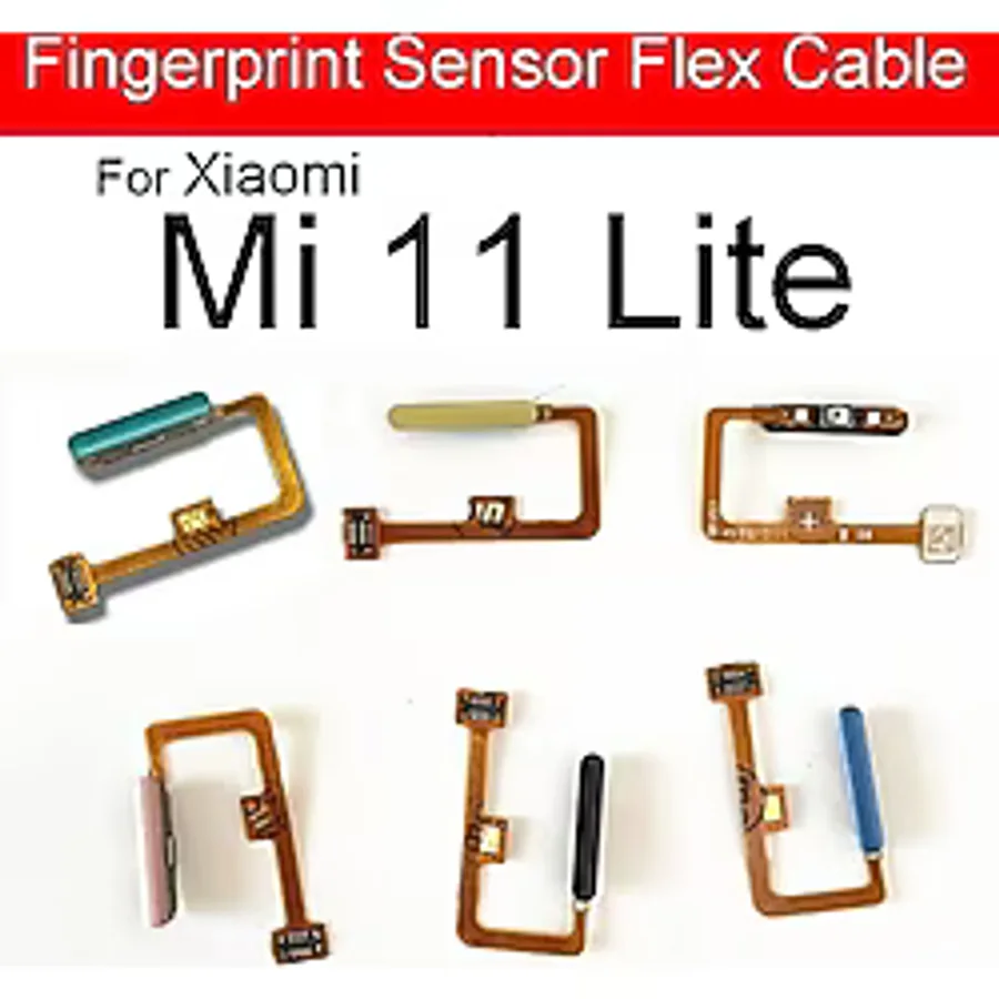 Xiaomi Uyumlu Mi 11 Lite Home Parmak Izi Okuyucu Tuş Filmi renk-siyah