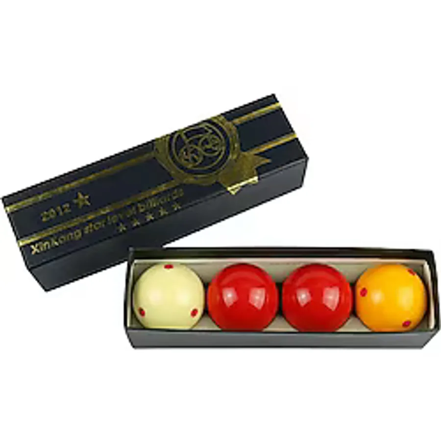 Xinkang Süper Pro Cup Benekli 4 Top Carom Bilardo Top Seti 61.5 Mm