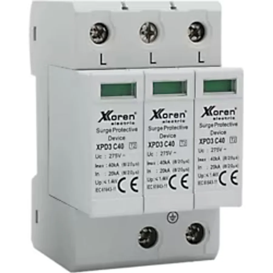 XKOREN 3P+N KUTUPLU B VE C SINIFI 400V AC PARAFUDR SAYAÇ ÖNCESİ