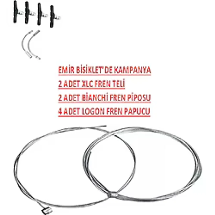 Xlc Bisiklet Fren Teli & Pipo & Pabuç Seti Takım
