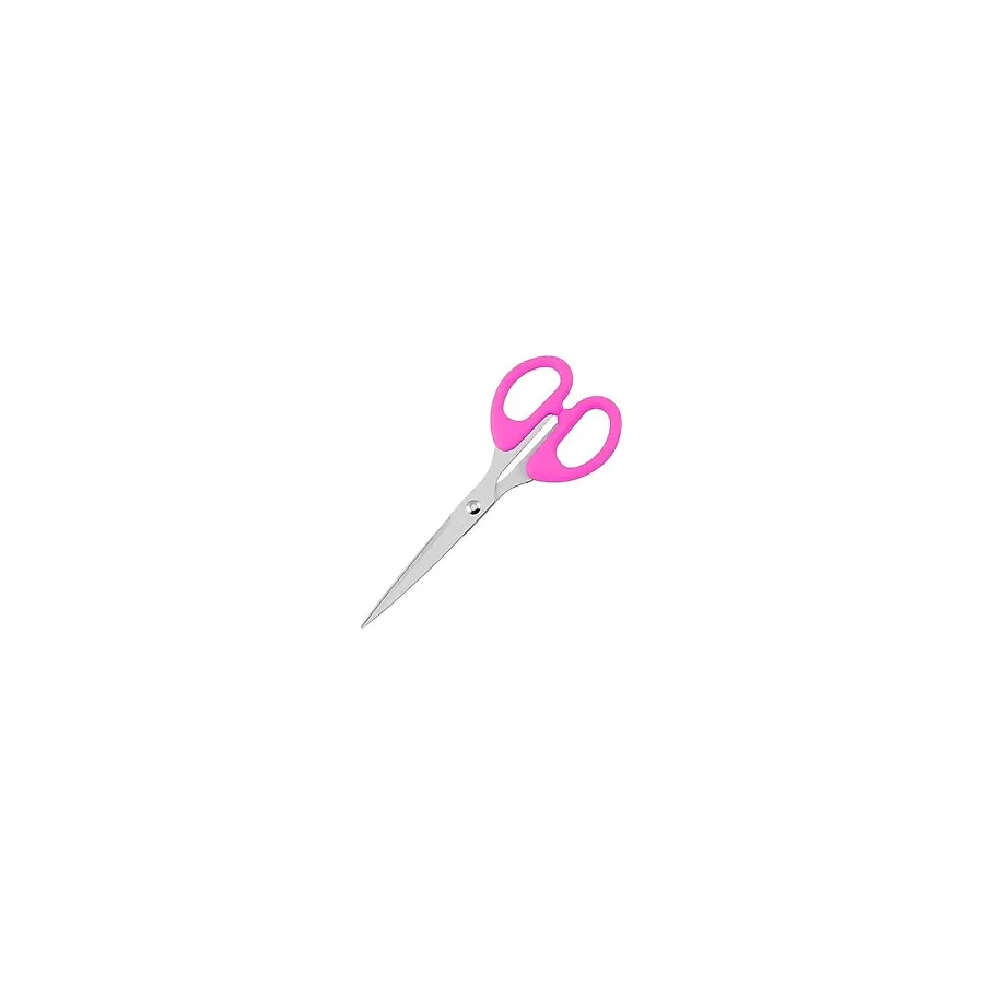 Xolo Ofis Kırtasiye Makası 11 cm Çok Amaçlı Makas Mini Makas Kağıt El Işi Makası XS003 - Açık Pembe - 1 ADET