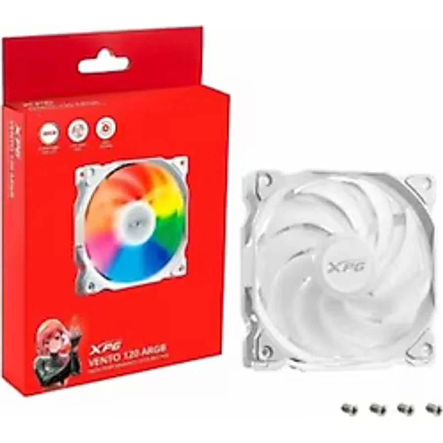 Xpg Argb Vento120argb-Whcww 120Mm Tekli 3Pin Beyaz Kasa Fanı