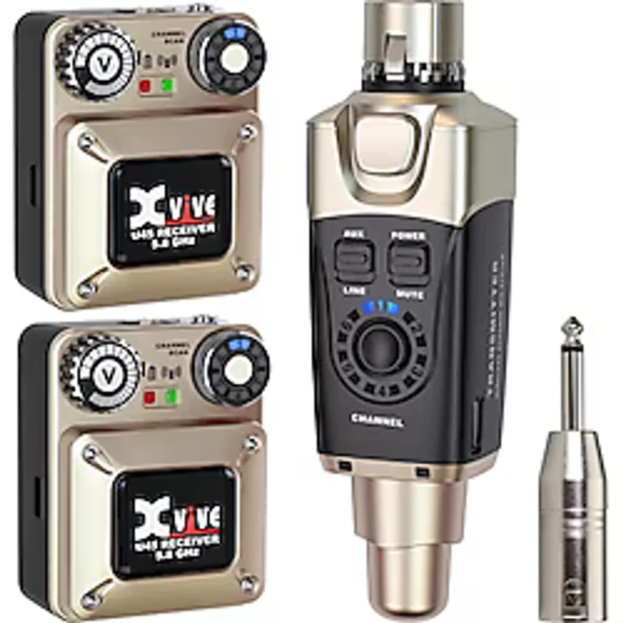 Xvive XV-U45R2 2 Alıcı + 1 Vericili Kablosuz In-Ear Monitör Siste