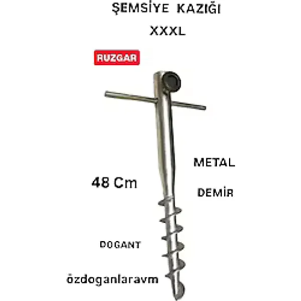 Xxxxl Fırtına Şemsiye Çadır Bahçe Kamp Plaj Yer Sabitleme Kazıgı