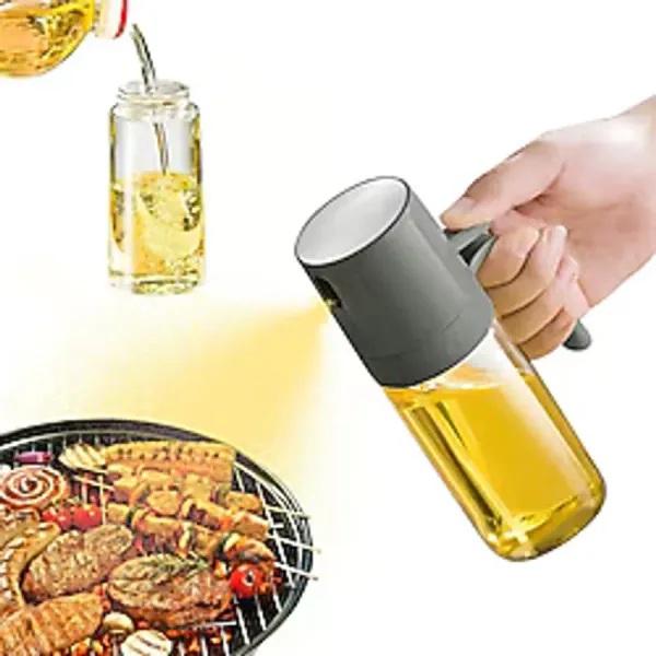 Yağ Püskürtme Şişesi, 250 ml Yağ Püskürtücü, Sıcak Hava Fritözünde Pişirmek İçin, Sızdırmaz Cam Zeytinyağı Şişesi, Salata Pişirmek İçin, Izgara, Mutfak, Pişirme Gereçleri