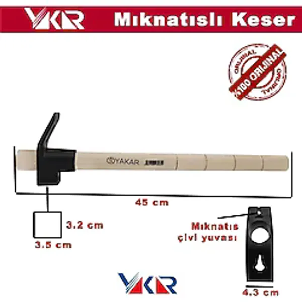Yakar Mıknatıslı Keser Akıllı Keser (SAPLI GÖNDERİLİR.)