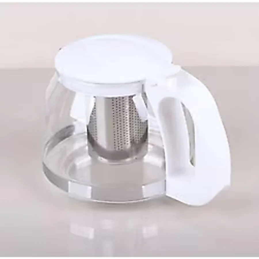 Yakut Cam Demlik Beyaz 700 ML