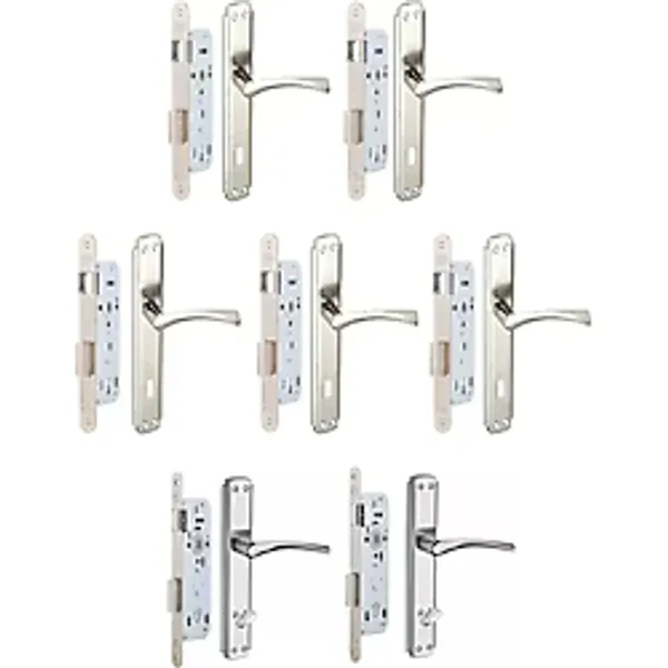 Yale 3+1 Daire Kapı Kolu-kilit Seti (7 Takım) 5 Oda Kapı Kolu+kilit 2 Wc Kapı Kolu+kilit