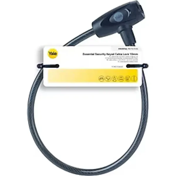 Yale Essential Kablolu Bisiklet Kilidi-10 Mm-Anahtarlı
