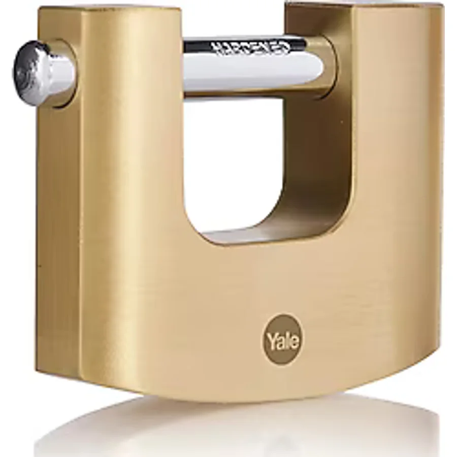 Yale Y114B-90-127-1 90 mm Oval Kayar Pimli Pirinç Asma Kilit